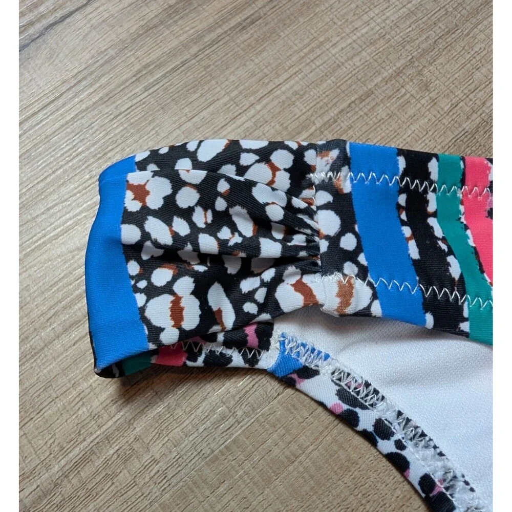 NWT Jessica Simpson Multicolor Animal Print  Size XL Hipster Swim Bottom $46